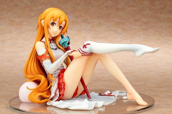 awsl~《刀剑神域》亚丝娜骑士团服装手办，别样美感