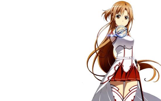awsl~《刀剑神域》亚丝娜骑士团服装手办，别样美感