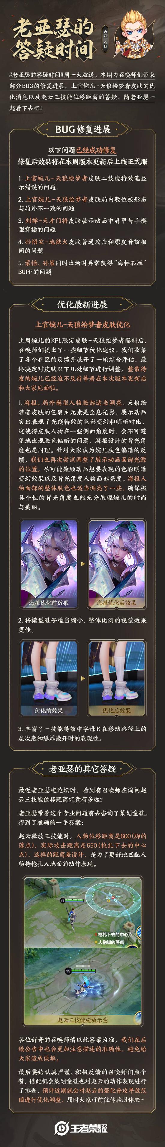 老亚瑟答疑｜上官婉儿天狼绘梦者的皮肤优化