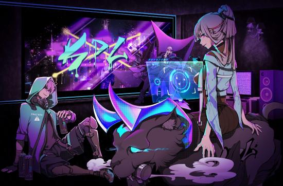 黑夜将至，天狼星小队即将出动——天狼绘梦者同人插画