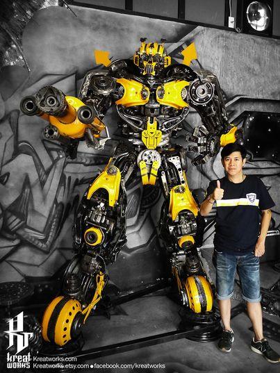 铁王座？反浩克？擎天柱？你没看错！这些艺术品都是废金属做的！