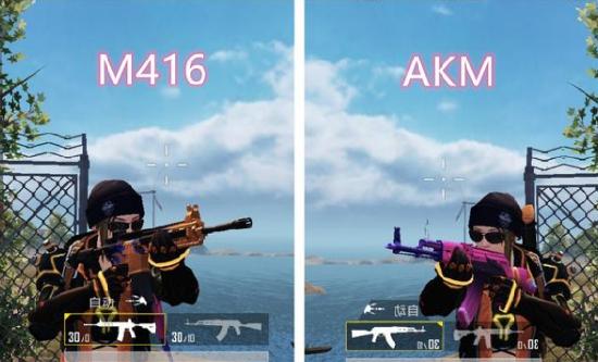 AKM和M416再度PK！远程单点狙击比较，总算分出了胜负