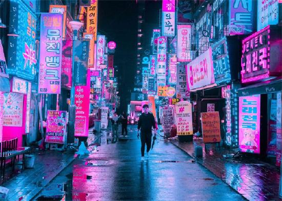 蓝紫交错的霓虹，让人心跳加速的《赛博冲刺》