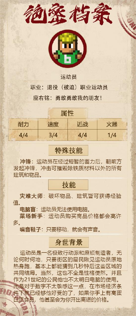 【攻略创作】代号街区运动员角色解析——看我无敌铁头功！