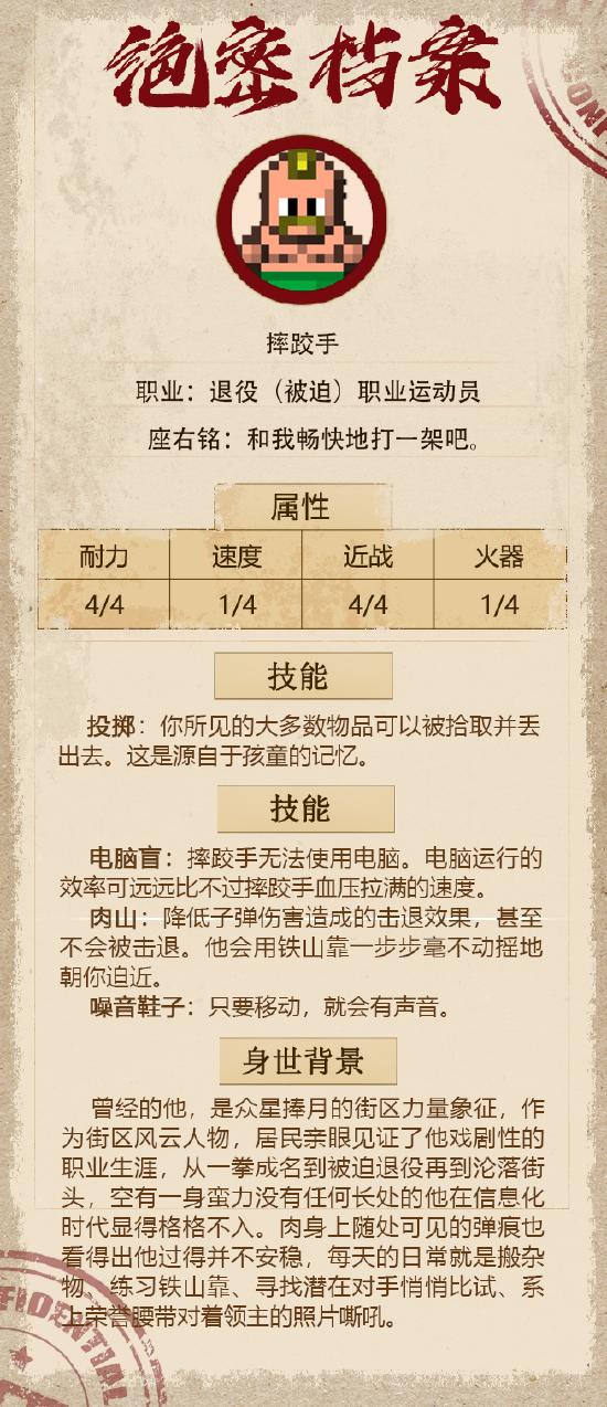 【攻略创作】代号街区摔跤手角色解析——砸！都可以砸！