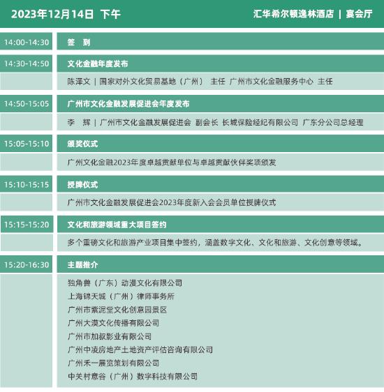 2023年度中国游戏产业年会日程
